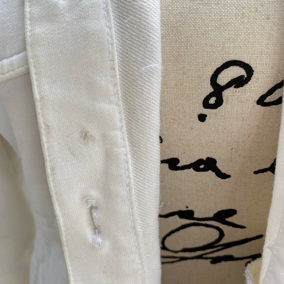 Isda & co. White “Jean Style” Button Down Cotton Hoodie - Picture 6 of 6